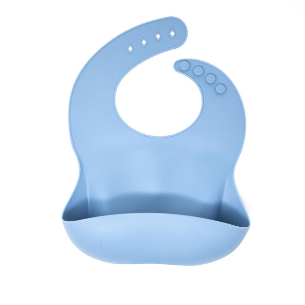 Silicone Bib Slate - Born Childrens Boutique