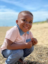 Halyard Pink/White Polo - Born Childrens Boutique