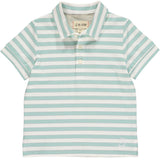 Flagstaff Mint/White Stripe Polo - Born Childrens Boutique