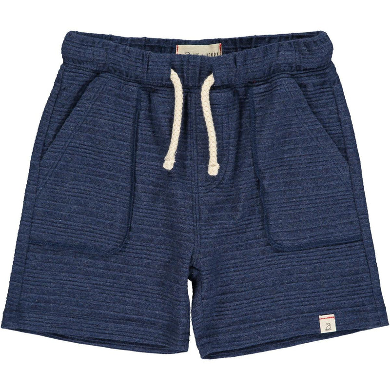 Bluepeter Navy Ribbed Shorts - Born Childrens Boutique