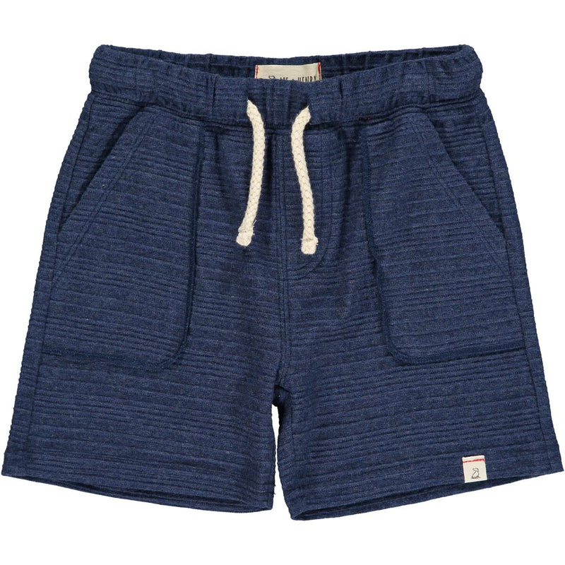 Bluepeter Navy Ribbed Shorts - Born Childrens Boutique
