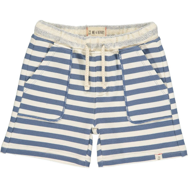 Bluepeter China Blue Stripe Jersey Short - Born Childrens Boutique