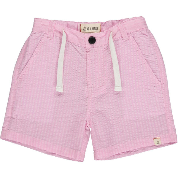 Crew Pink Seersucker Shorts - Born Childrens Boutique