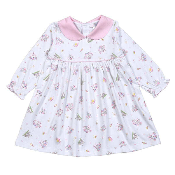 Baby Loren Princesses And Tiaras Pima Dress - Born Childrens Boutique