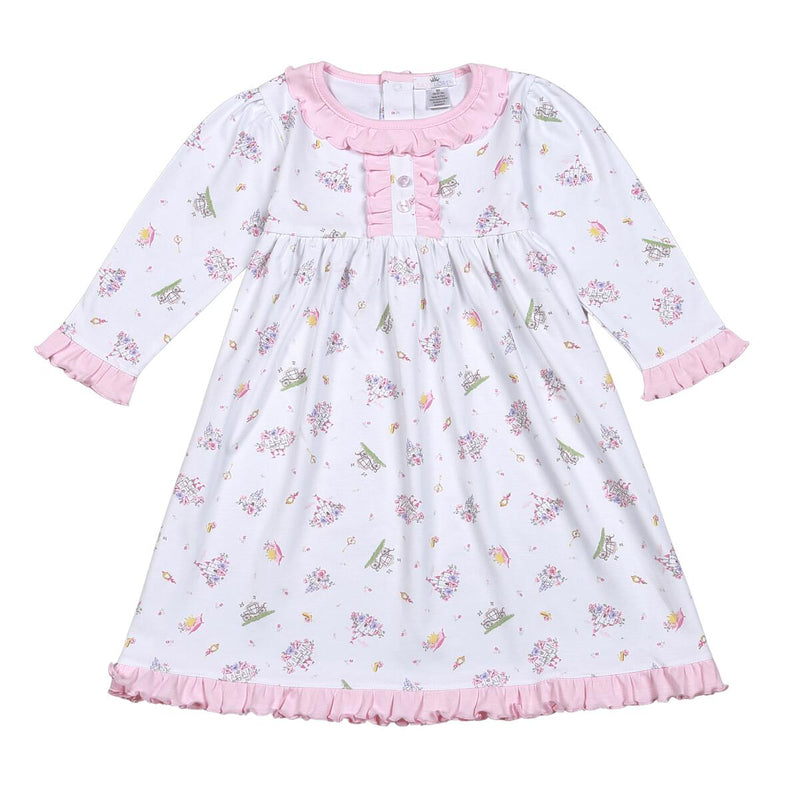 Baby Loren Princesses And Tiaras Pima Night Gown - Born Childrens Boutique