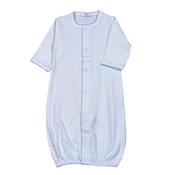 Baby Loren Blue Dots Pima Converter Blue - Born Childrens Boutique