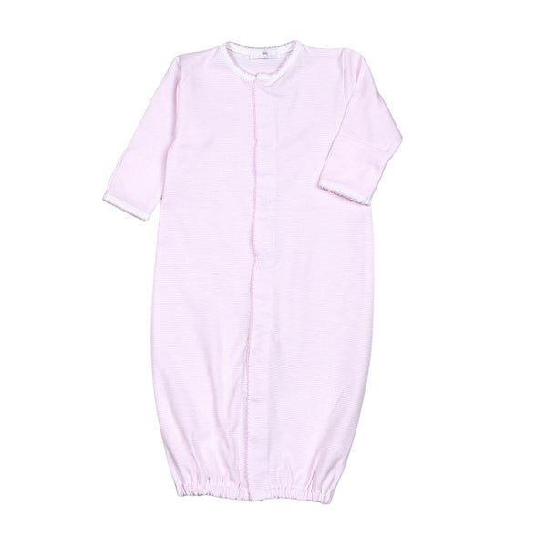 Baby Loren Pink Stripes Pima Converter Pink - Born Childrens Boutique