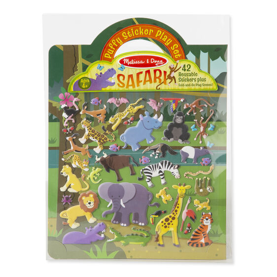 Puffy Sticker Play Set - Safari - Born Childrens Boutique