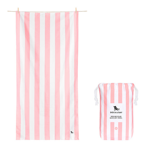 Dock and Bay Towel - Malibu Pink Medium - Born Childrens Boutique