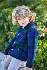 Pre-Order 3279 southern Weight Coat, Solid Navy - Born Childrens Boutique