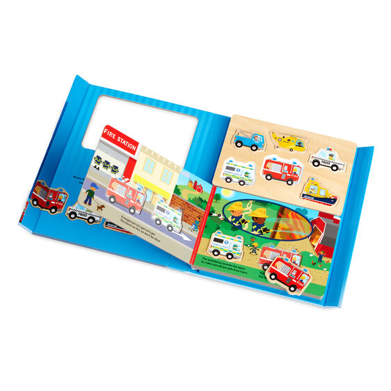 Book and Puzzle Play Set: To the Rescue - Born Childrens Boutique