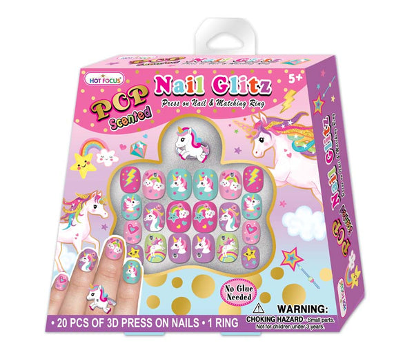 Scented Pop Nail Glitz, Unicorn - Born Childrens Boutique