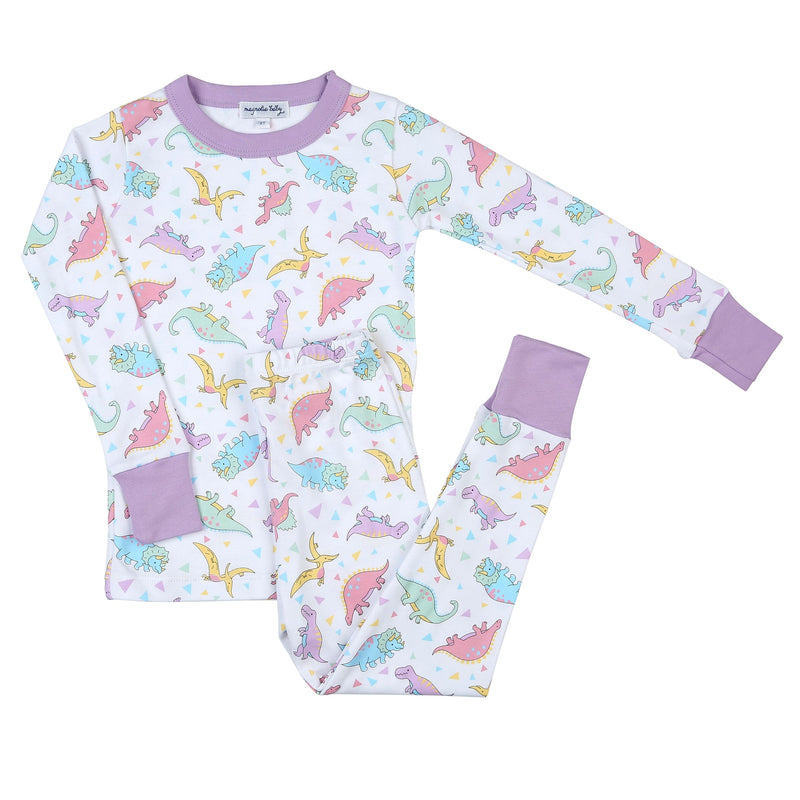 Magnolia Baby Girl Dinoland Long Pajamas - Born Childrens Boutique