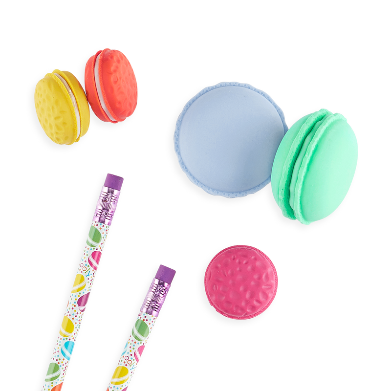 Le Macaron Patisserie Scented Erasers Set of 5 - Born Childrens Boutique