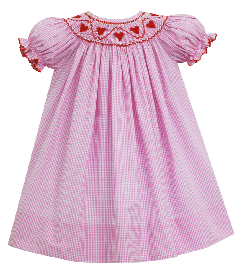 Hearts - Bishop S/S Dress - Born Childrens Boutique