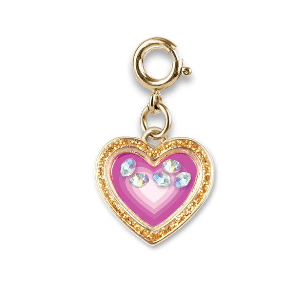 Charm It!, Gold Heart Shaker Charm - Born Childrens Boutique
