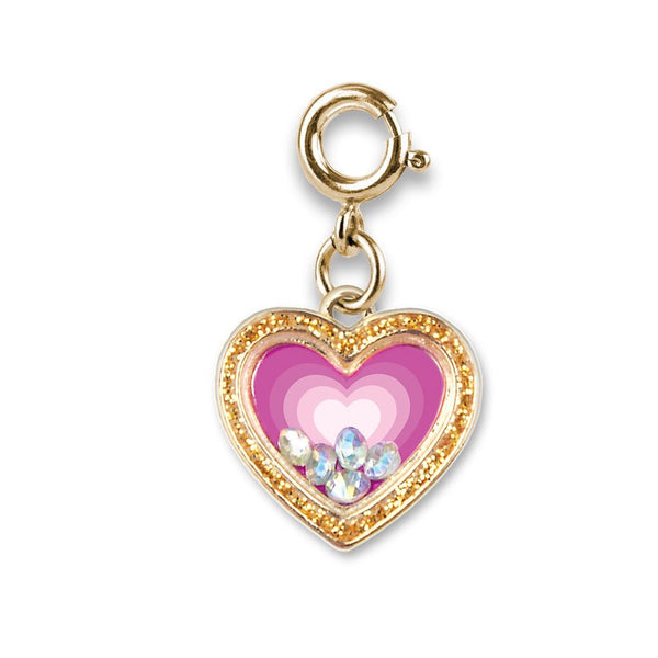 Charm It!, Gold Heart Shaker Charm - Born Childrens Boutique