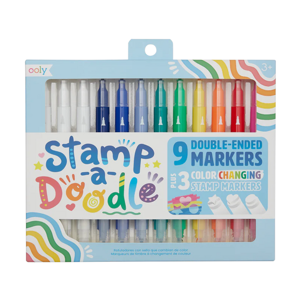 Stamp-A-Doodle Double Ended Markers Set of 12 - Born Childrens Boutique