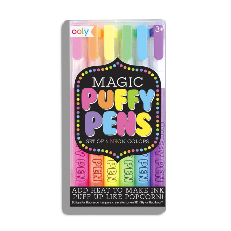 Magic Neon Puffy Pens - Set of 6 - Born Childrens Boutique