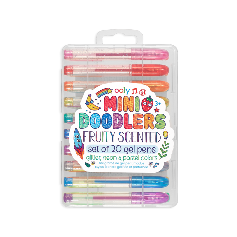 Mini Doodlers Fruity Scented Gel Pens - Set of 20 - Born Childrens Boutique