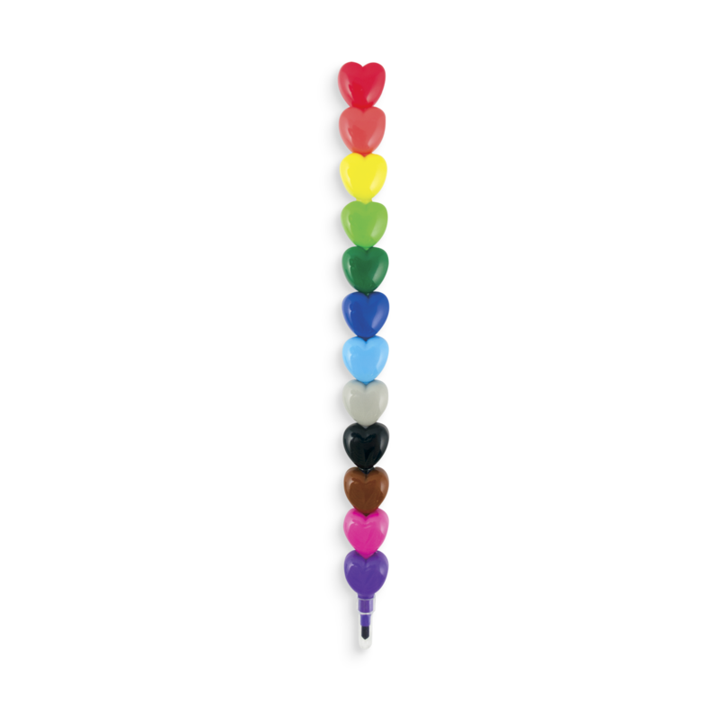 Heart to Heart Stacking Crayons - Born Childrens Boutique