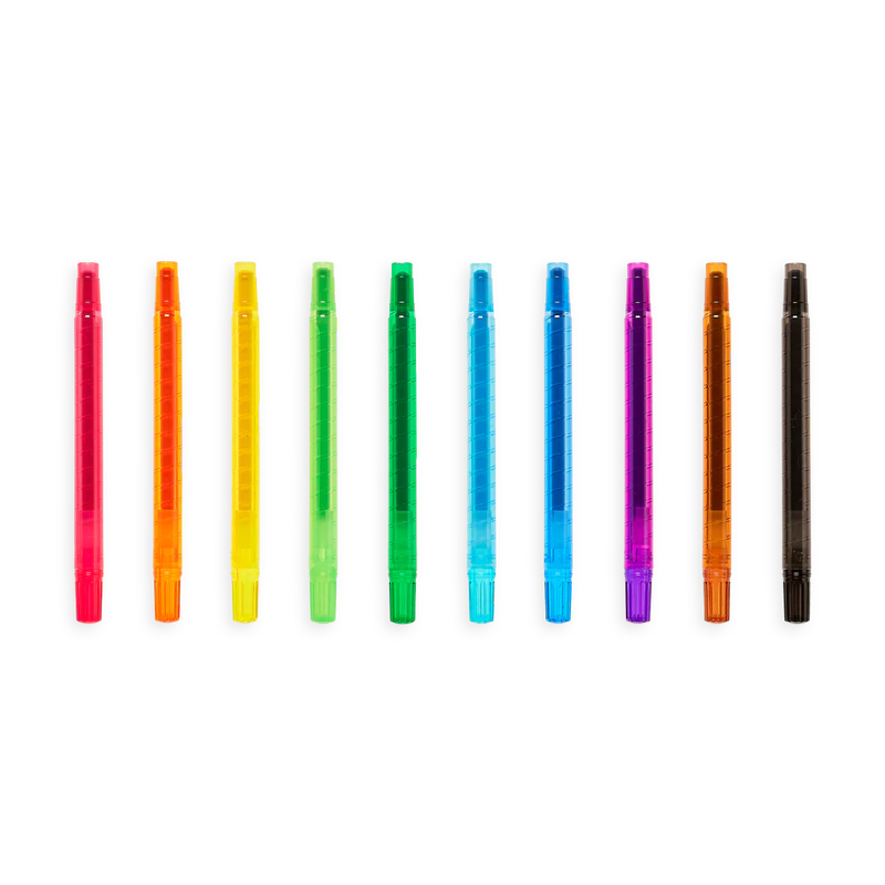 Yummy Yummy Scented Twist-Up Crayons Set of 10 - Born Childrens Boutique