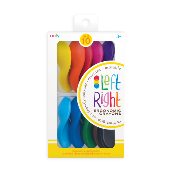 Left Right Crayons Set of 10 - Born Childrens Boutique