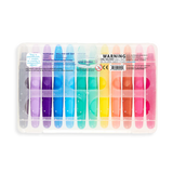 Rainbow Sparkle Metallic Watercolor Gel Crayons Set of 12 - Born Childrens Boutique