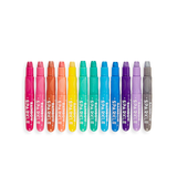 Rainbow Sparkle Metallic Watercolor Gel Crayons Set of 12 - Born Childrens Boutique