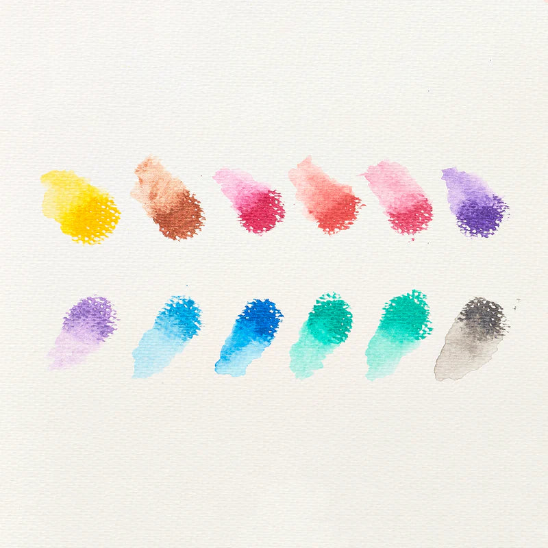Rainbow Sparkle Metallic Watercolor Gel Crayons Set of 12 - Born Childrens Boutique