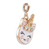 Charm It!, Gold Unicorn Smiley Charm - Born Childrens Boutique