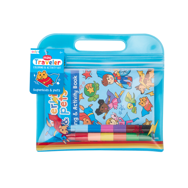 Mini Travel Color & Activity - Superkids - Born Childrens Boutique