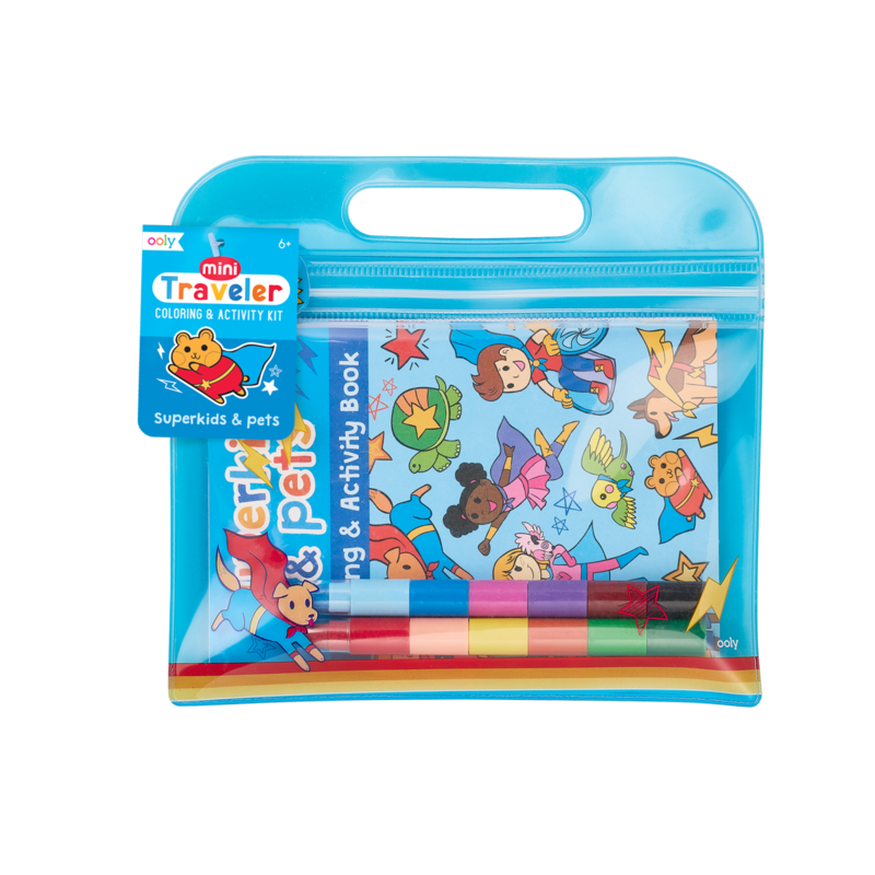Mini Travel Color & Activity - Superkids - Born Childrens Boutique