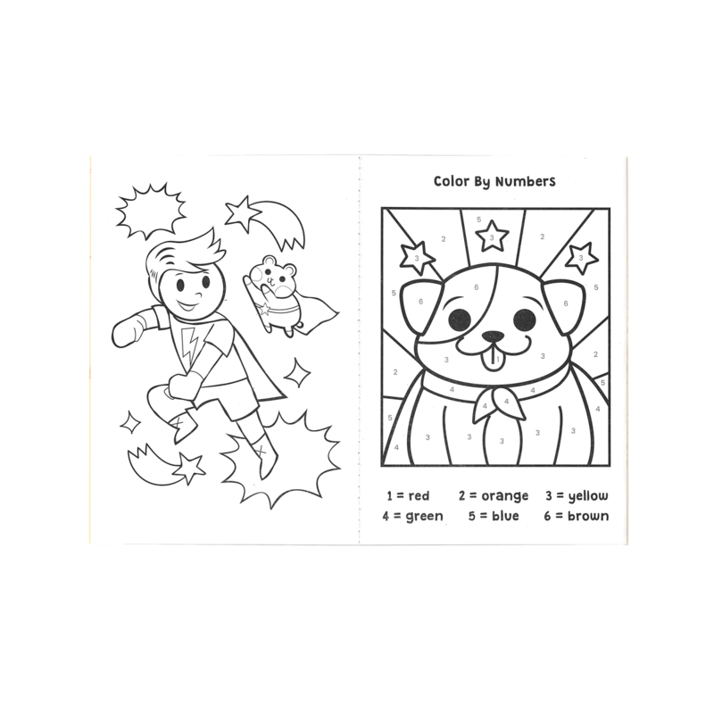 Mini Travel Color & Activity - Superkids - Born Childrens Boutique