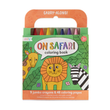 Carry Along Crayon & Coloring Book Kit - On Safari - Born Childrens Boutique