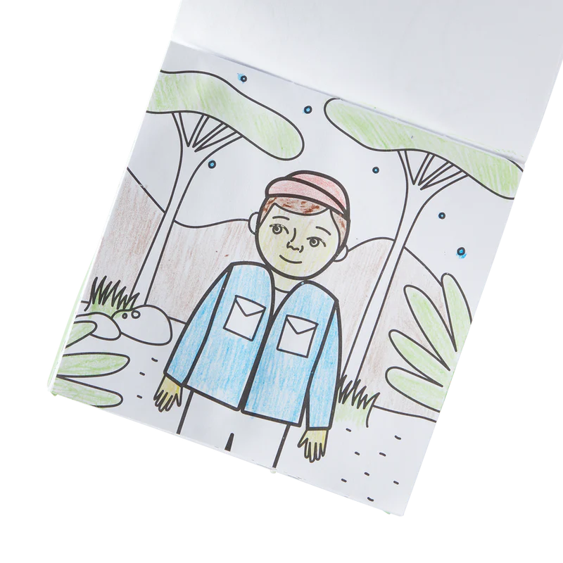Carry Along Crayon & Coloring Book Kit - On Safari - Born Childrens Boutique