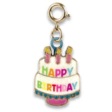 Charm It!, Gold Birthday Cake Charm - Born Childrens Boutique