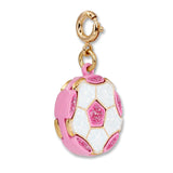 Charm It!, Gold Glitter Soccer Ball Charm - Born Childrens Boutique