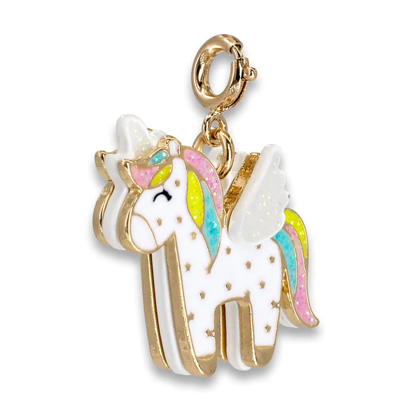 Charm It!, Gold Flying Unicorn Charm - Born Childrens Boutique