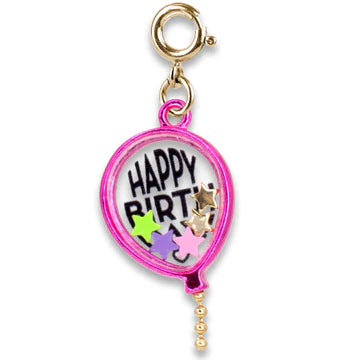 Charm It!, Gold Birthday Balloon Shaker Charm - Born Childrens Boutique