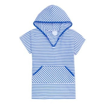 Boys Beach Popover - Royal Royal Stripe - Born Childrens Boutique