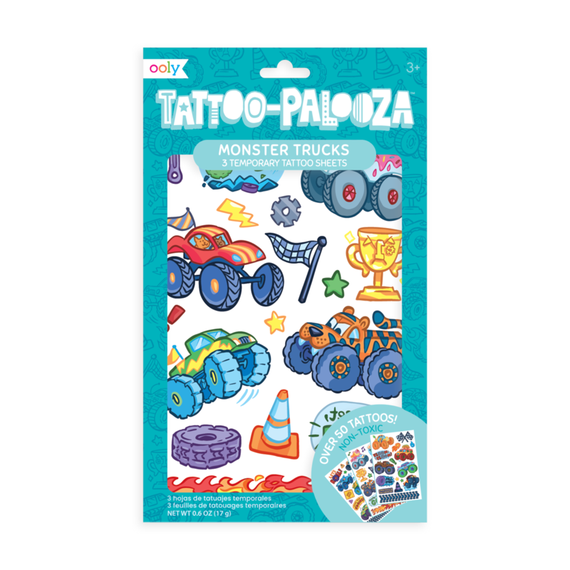 Tattoo Palooza Temp Tattoos - Monster Truck - Born Childrens Boutique