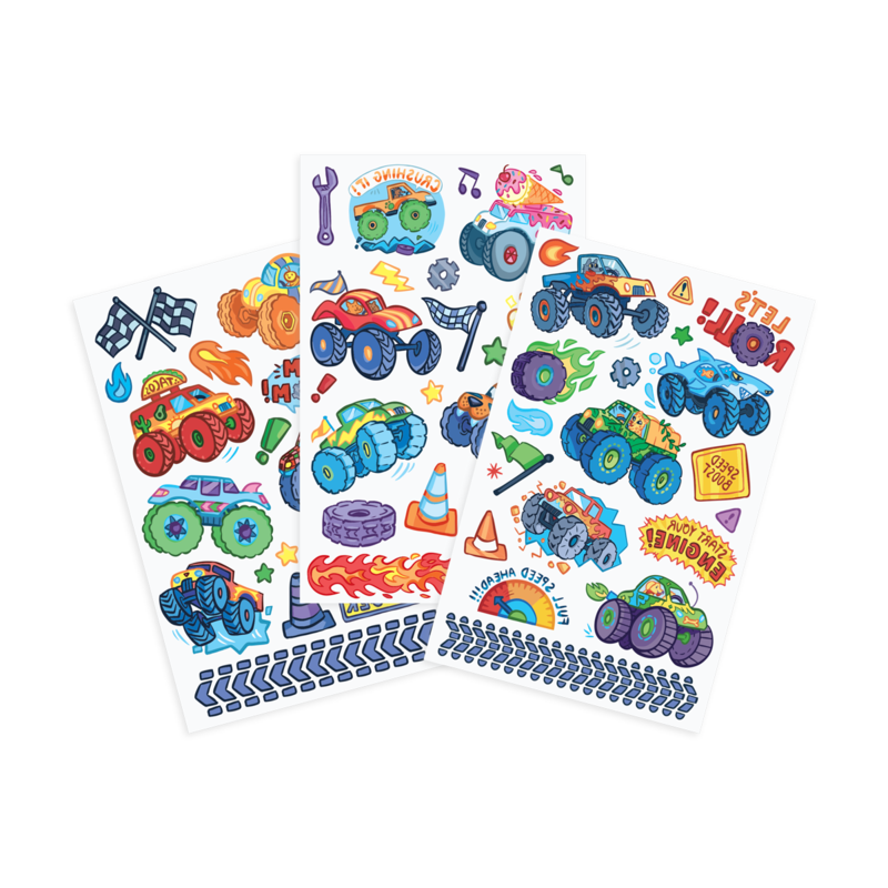 Tattoo Palooza Temp Tattoos - Monster Truck - Born Childrens Boutique