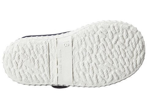 Cienta Kids Single Velcro Strap Navy - Born Childrens Boutique
