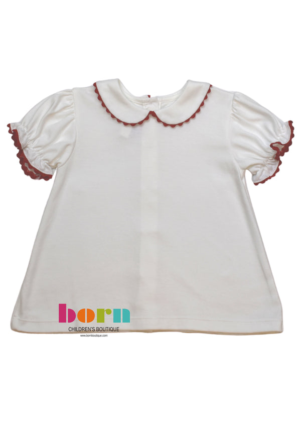 Better Together Blouse - White/Red