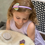 Heart Pastel Striped Headband - Born Childrens Boutique