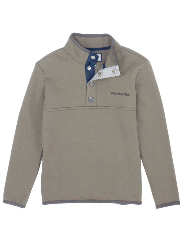 Carter Pullover Tan - Born Childrens Boutique
