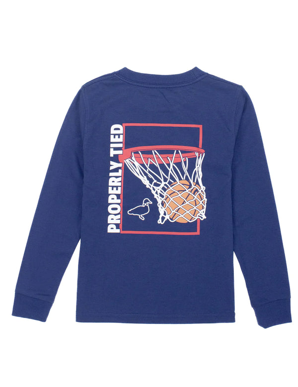 Swoosh LS River Blue - Born Childrens Boutique