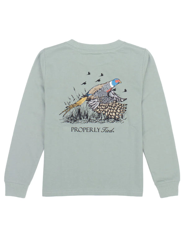 Pheasant LS Sage - Born Childrens Boutique
