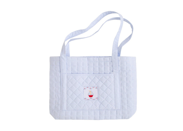 Quilted Sailboat Tote Bag - Born Childrens Boutique